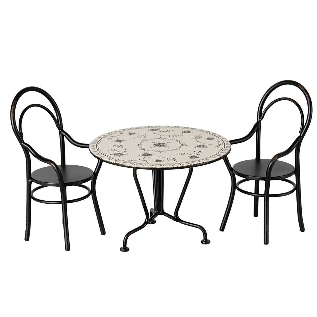 MAILEG Stół i krzesła dla myszek 8cm - DINING SET