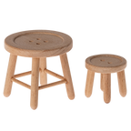 MAILEG Stolik i taboret 5cm - TABLE and STOOL