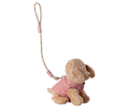 MAILEG Szelki i smycz dla pieska - PUPPY SUPPLY ROSE