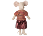 MAILEG Ubranko dla mamy myszki 15cm - SKIRT & KNITTED BLOUSE