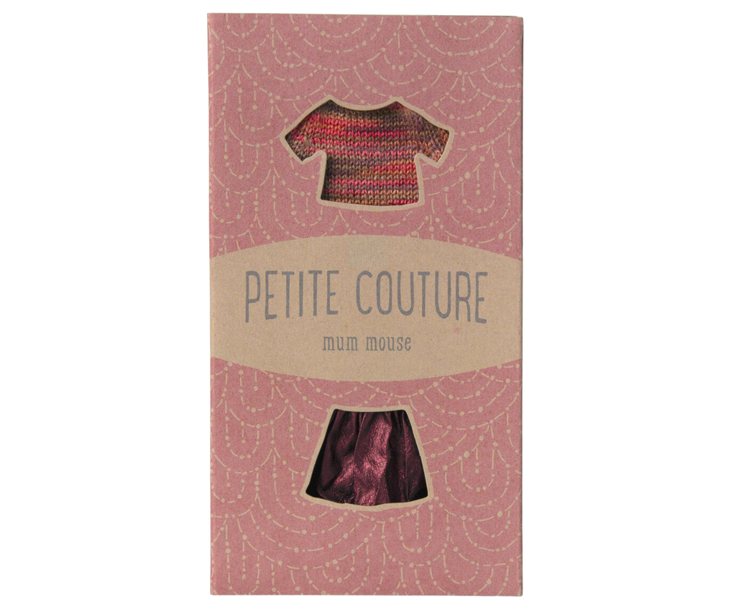 MAILEG Ubranko dla mamy myszki 15cm - SKIRT & KNITTED BLOUSE