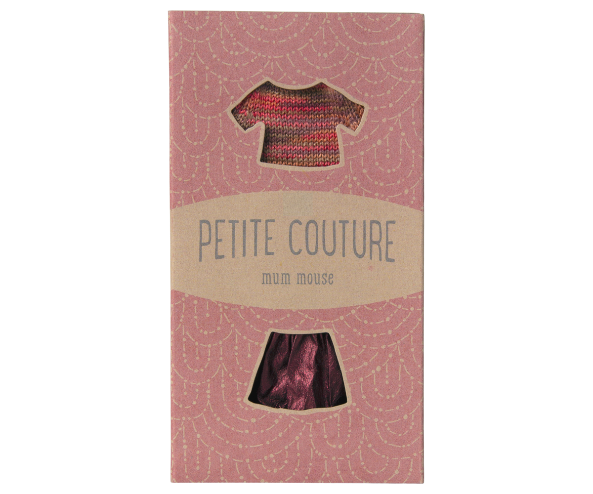 MAILEG Ubranko dla mamy myszki 15cm - SKIRT & KNITTED BLOUSE
