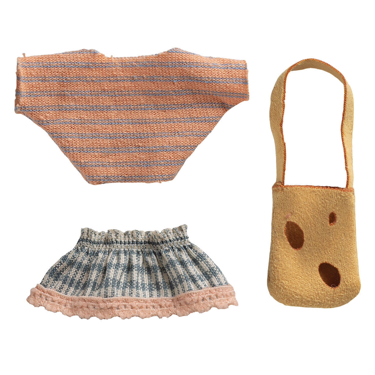MAILEG Ubranko dla myszki młodszej siostry 11cm - CLOTHES and BAG