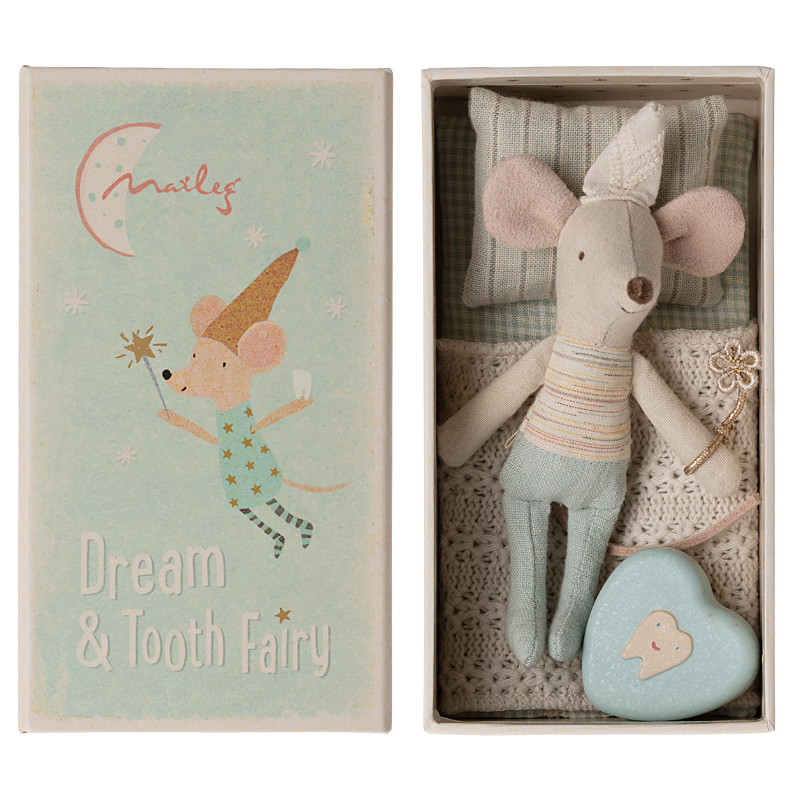 MAILEG Wróżka zębuszka chłopiec 11cm - TOOTH FAIRY in BOX