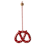 Zawieszka świąteczna metalowa - ORNAMENT PRETZEL kropki  Maileg