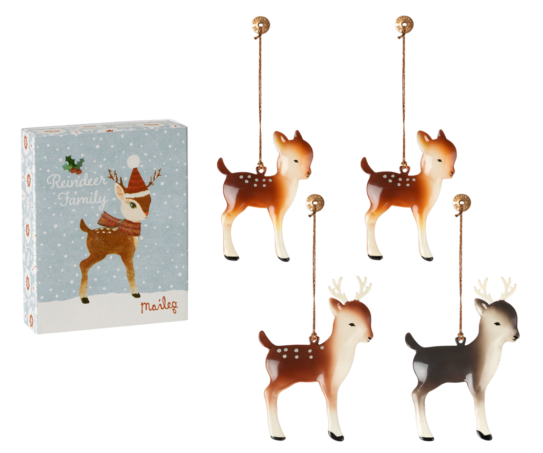 Zawieszki świąteczne bambi - Reinder family Maileg