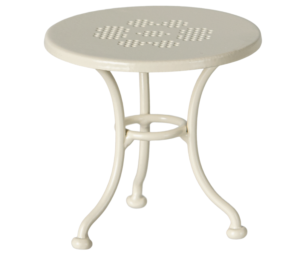 Zestaw kawowy : stół krzesło ławka - CAFE SET OFF WHITE Maileg