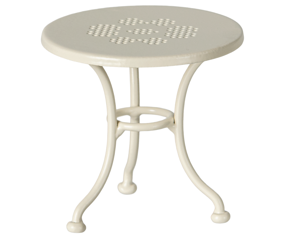 Zestaw kawowy : stół krzesło ławka - CAFE SET OFF WHITE Maileg