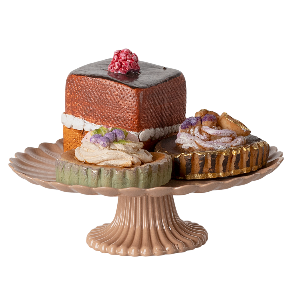 Zestaw patera z ciasteczkami - Cakes and cakestand Maileg