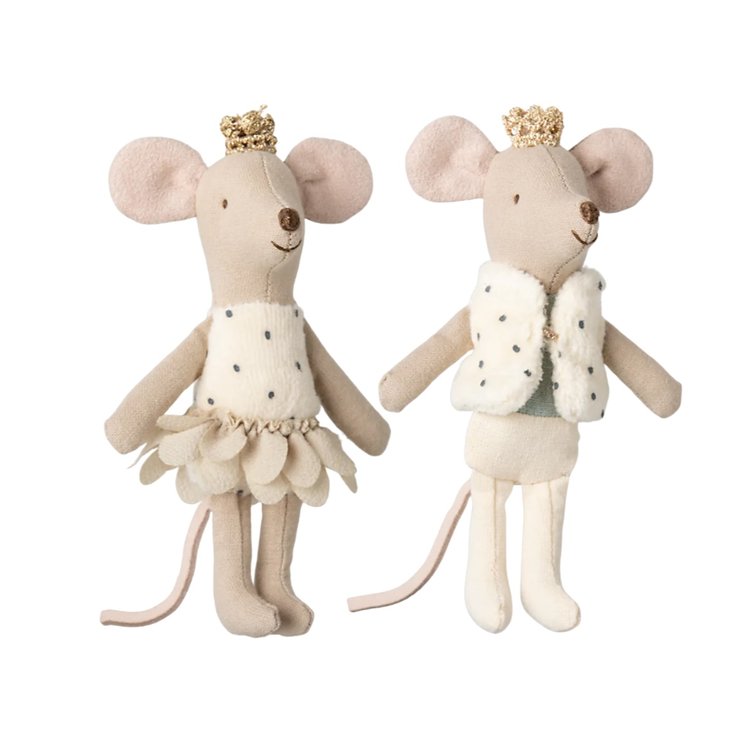 Maileg Myszka – Royal twins mice, Little sister and brother in box