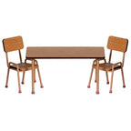 Zestaw stół i krzesła Maileg, myszki - ciemny puder Maileg