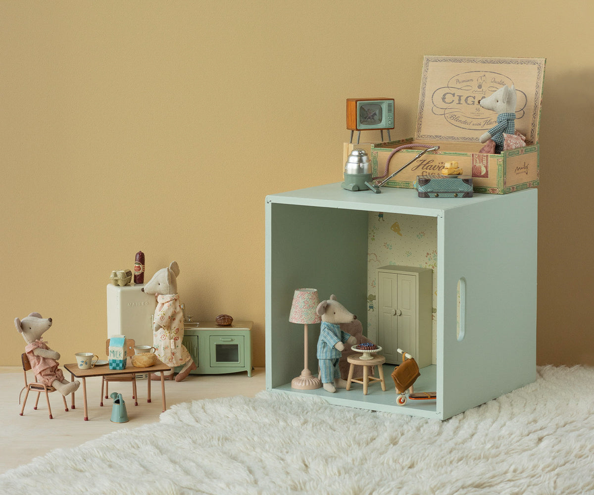 MAILEG Myszki babcia i dziadek 17cm - GRANDMA & GRANDPA in CIGAR BOX