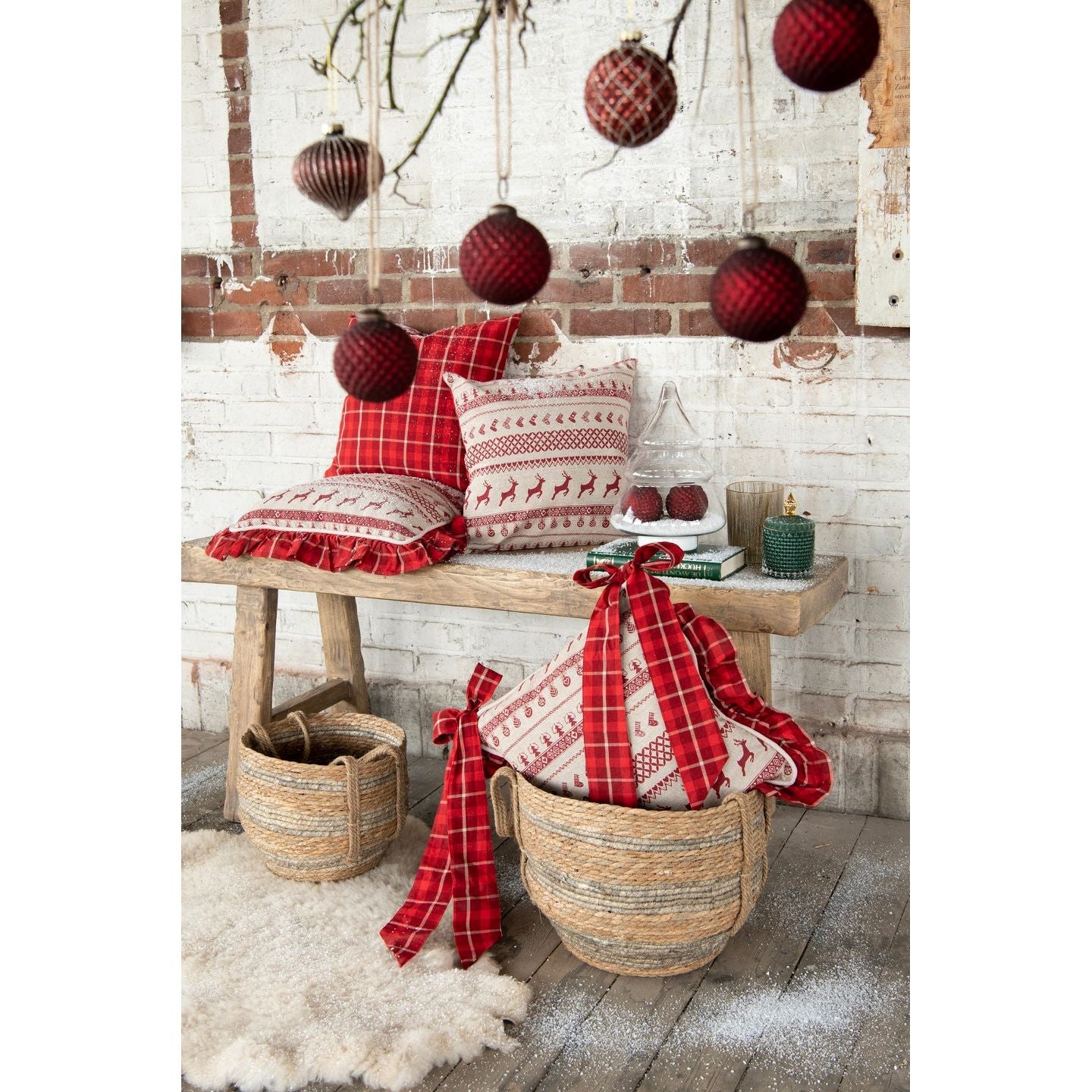 Szklany pojemnik choinka 29 cm Clayre Eef