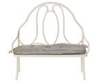 Ławka metalowa dla króliczków Vintage off White Maileg