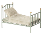 Maileg Vintage single bed, Mouse - Mint