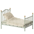 Maileg Vintage single bed, Mouse - Mint