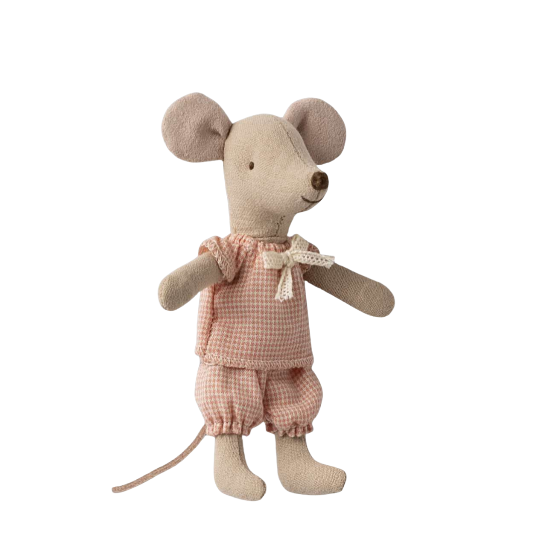 Maileg - Myszka mała siostra w pudełku Little Sister in matchbox