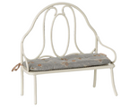 Ławka metalowa dla króliczków Vintage off White Maileg