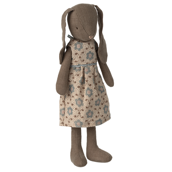 Króliczek 24cm - BUNNY BROWN DRESS size 2 Maileg