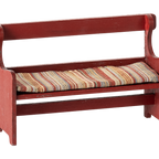 Ławeczka dla myszek czerwona 8 cm Red - Maileg