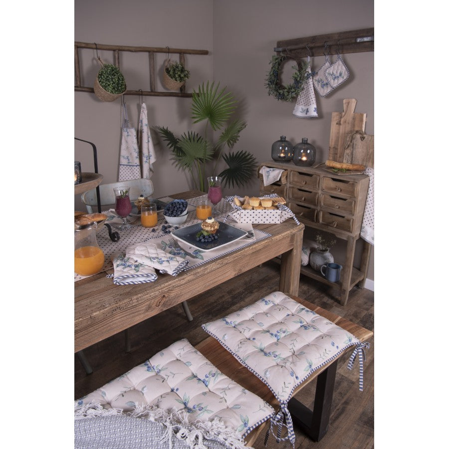 Bieżnik owoce borówki bawełniany 50 x 140 cm Clayre Eef