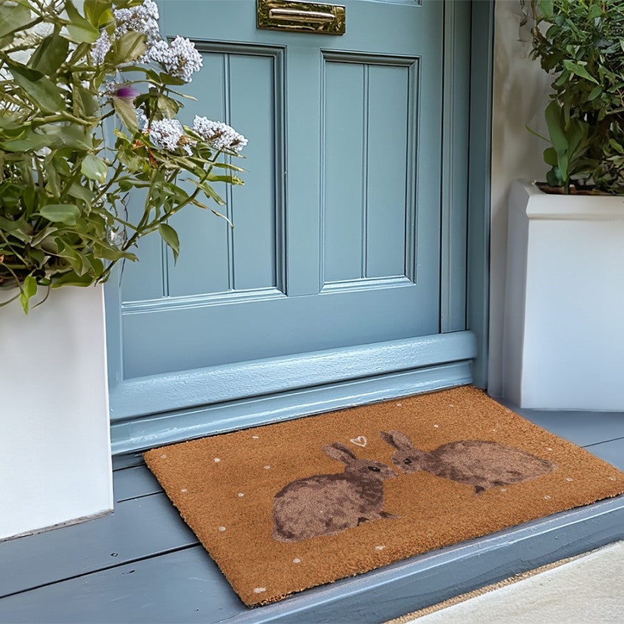 Wycieraczka króliczki zewnętrzna ozdbona Clayre & Eef