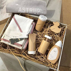 Zestaw do pielegnacji lalek, 7 częsciowy drewniany Mamameo