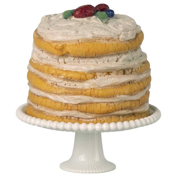 MAILEG Tort i patera dla myszek - PARTY CAKE OFF WHITE