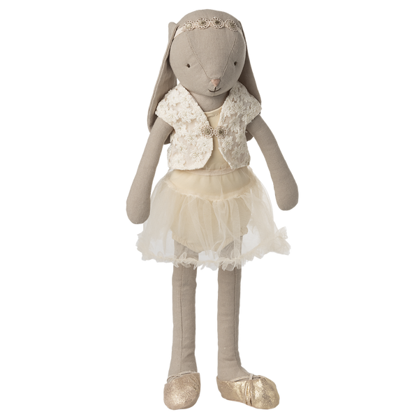 Króliczek rozmiar 3, Klasyczny - Strój baletowy i spódnica kremowy Maileg