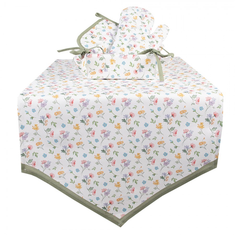 Bieżnik wiosenny kwiaty 50 x 160 cm Clayre Eef