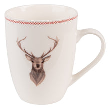 Załaduj obraz do przeglądarki galerii, Kubek renifer / jeleń porcelanowy 300 ml beżowy Clayre &amp; Eef
