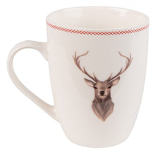 Załaduj obraz do przeglądarki galerii, Kubek renifer / jeleń porcelanowy 300 ml beżowy Clayre &amp; Eef

