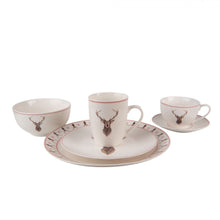 Załaduj obraz do przeglądarki galerii, Kubek renifer / jeleń porcelanowy 300 ml beżowy Clayre &amp; Eef
