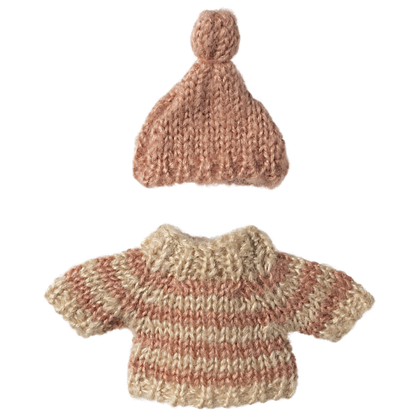 Ubranko dla myszki 13 cm - Big Sister Sweater and hat Maileg