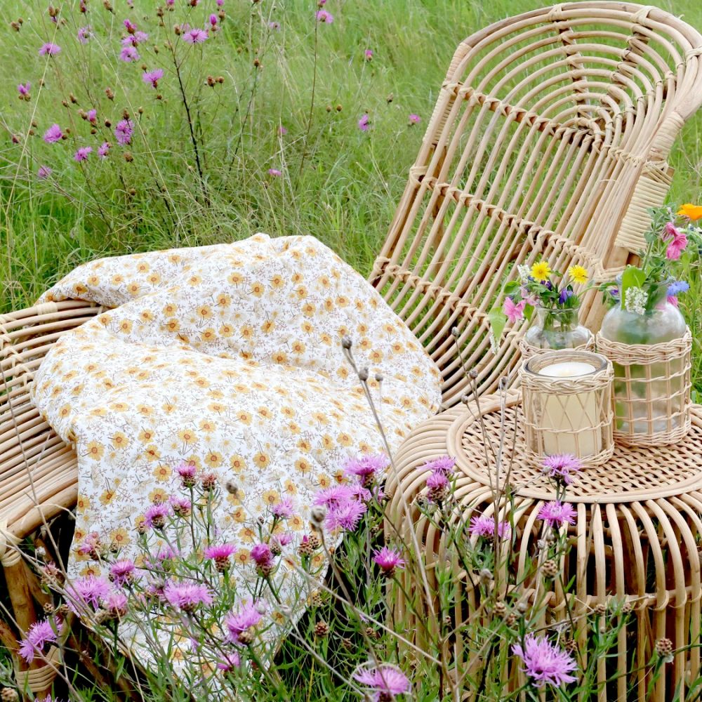 Leżak rattanowy naturalny Chic Antique