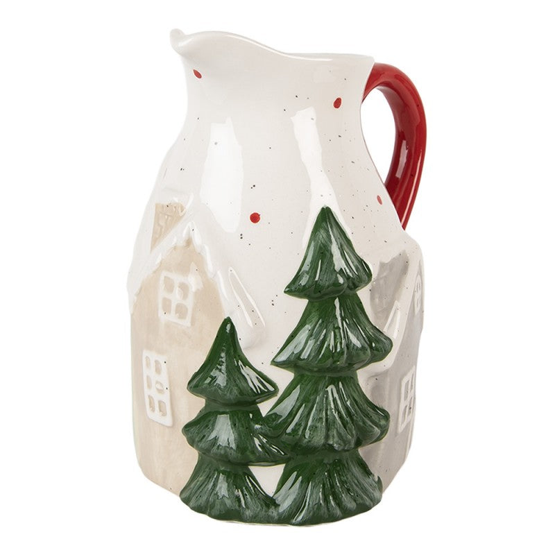 Dzbanek ceramiczny dekoracyjny świąteczny Clayre Eef