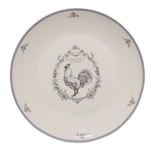 Załaduj obraz do przeglądarki galerii, Talerz obiadowy porcelanowy Country kogut 26 cm  Clayre Eef
