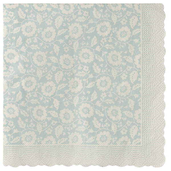 Serwetki papierowe w Kwiaty - Miętowe Maileg