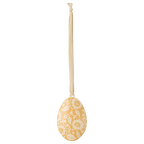 Dekoracja wielkanocna - jajko w kwiaty żółte  Maileg