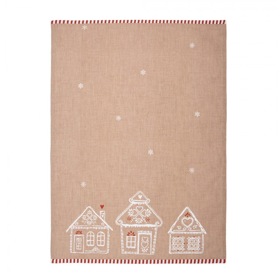Ręczniczek bawełniany kuchenny domki piernikowe świąteczny Clayre & Eef