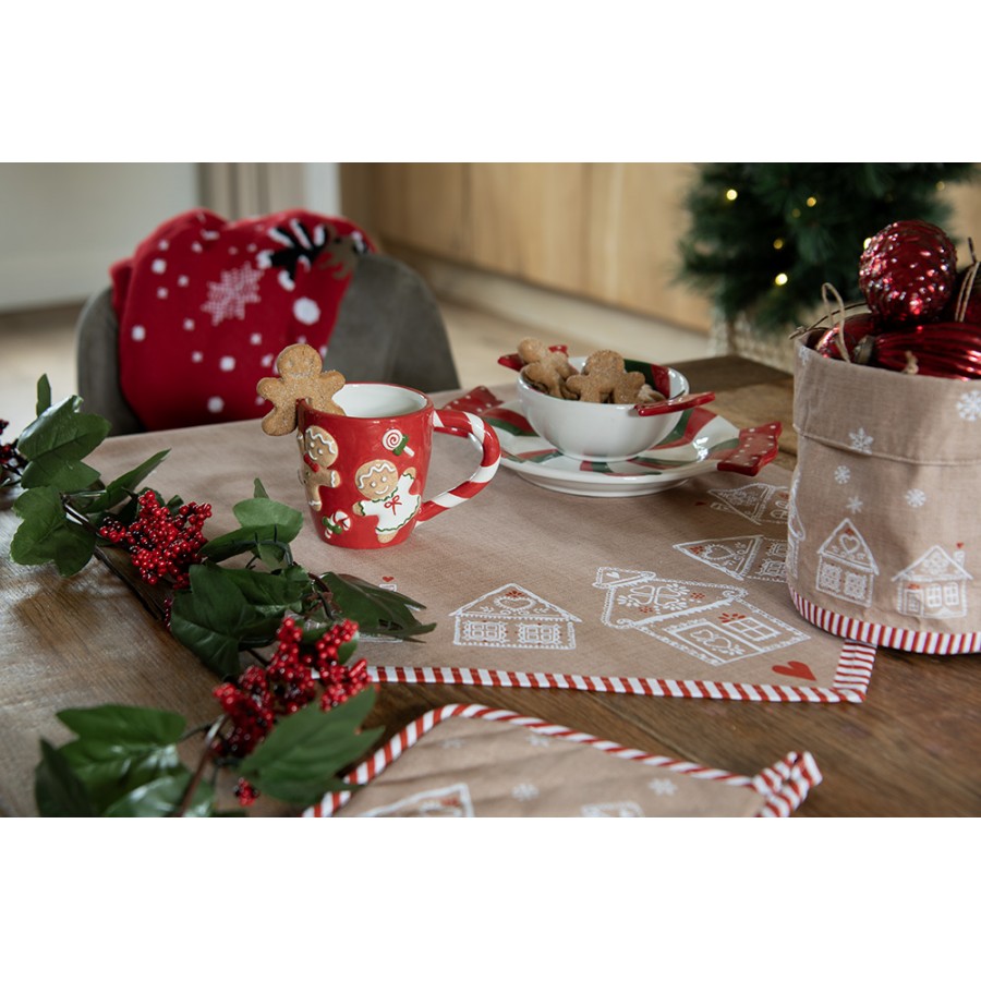 Ręczniczek bawełniany kuchenny domki piernikowe świąteczny Clayre & Eef