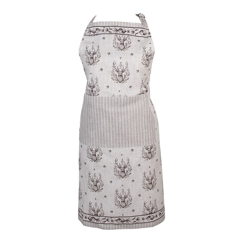 Fartuszek kuchenny bawełniany świąteczny renifer Clayre & Eef