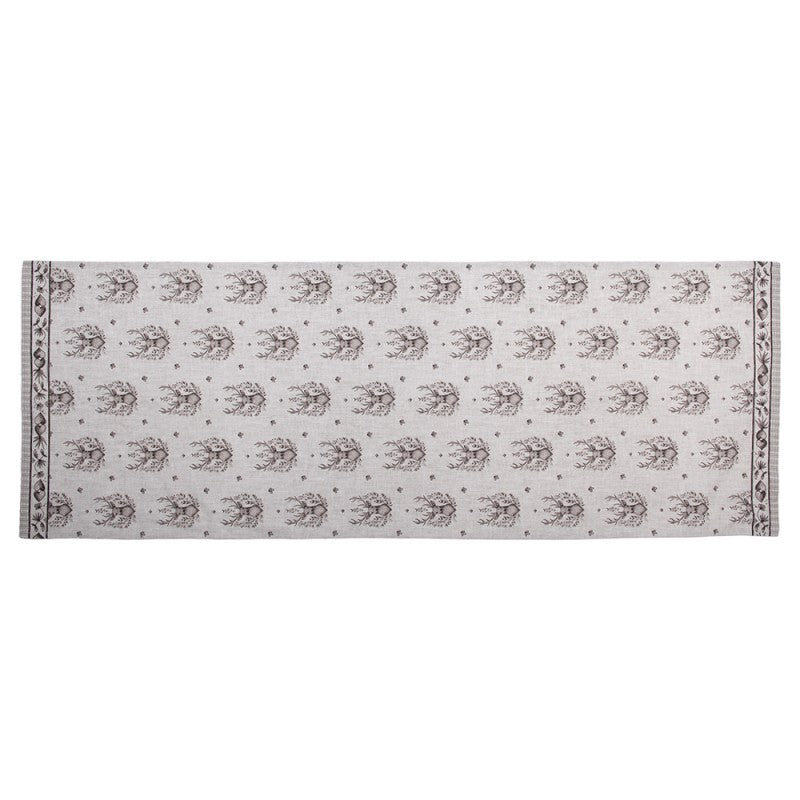 Bieżnik bawełniany renifer beżowy 50 x 140 cm Clayre & Eef