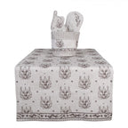 Bieżnik bawełniany renifer beżowy 50 x 140 cm Clayre & Eef