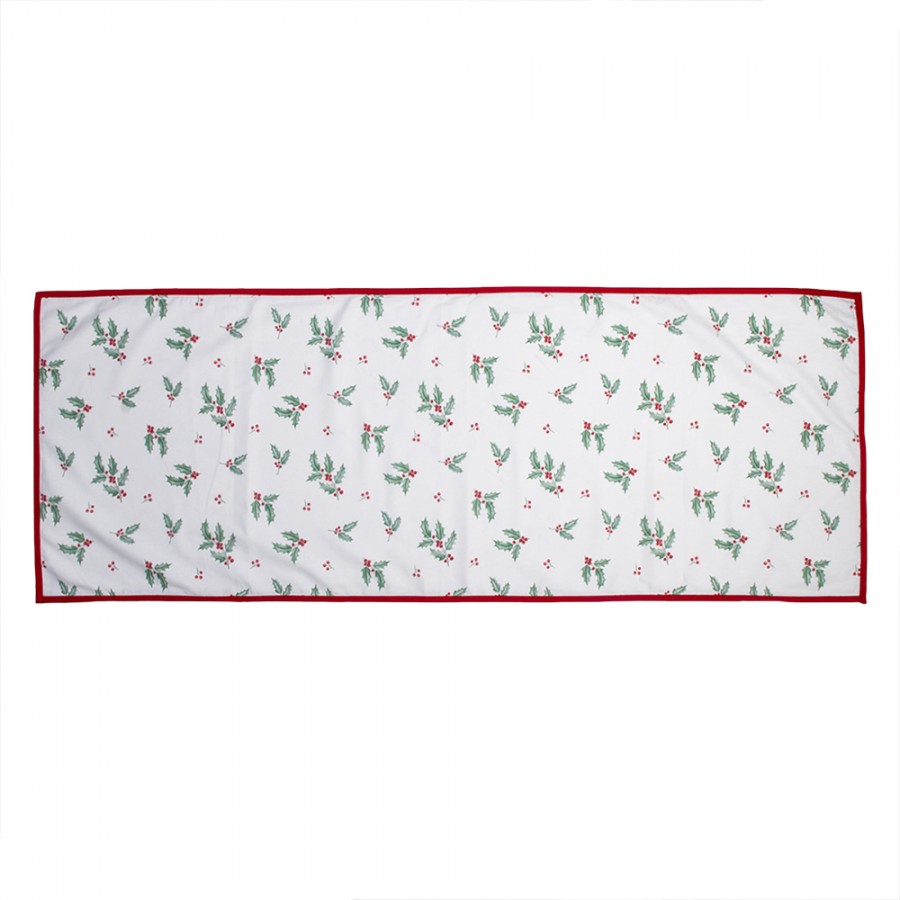 Bieżnik świąteczny gałązki bawełniany 50 x 140 cm  Clayre Eef