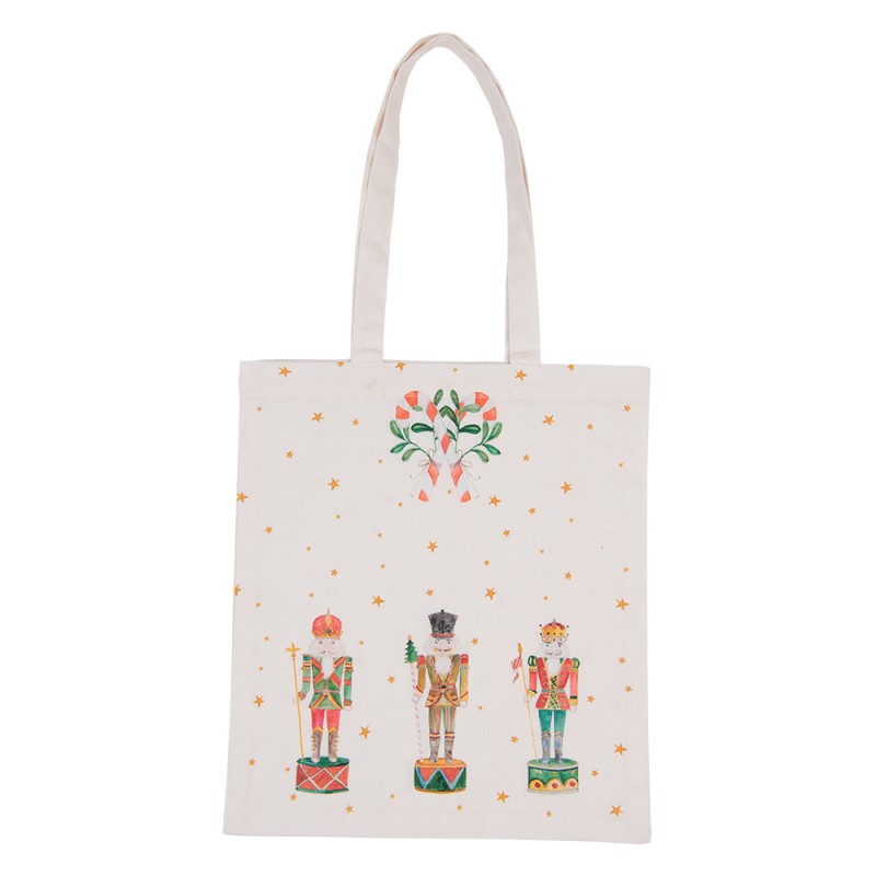 Torba bawełniana na zakupy dziadek do orzechów świąteczna Clayre Eef