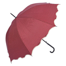 Załaduj obraz do przeglądarki galerii, Parasol czerwony w groszki retro  98 cm Clayre Eef
