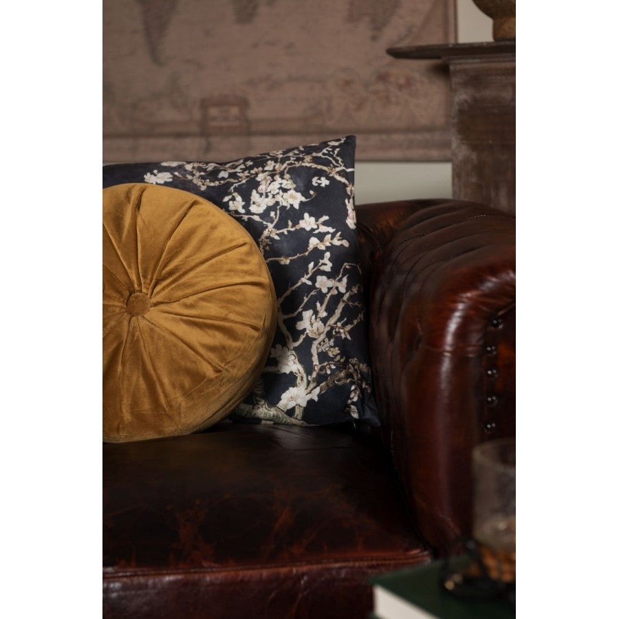 Poduszka czarna gałązki dekoracyjna 45 x 45 cm Clayre Eef