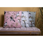 Poszewka na poduszkę ptaki biała 45 x 45 cm Clayre Eef