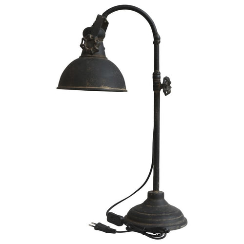 Lampa industrialna stołowa Factory czarna Chic Antique